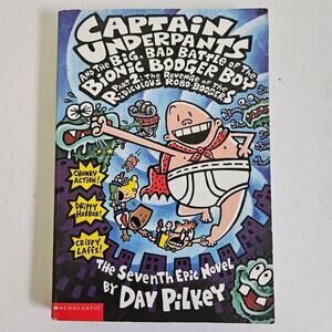 Captain Underpants Chapter Book The Big Bad Battle Of The Bionic Booger Boy